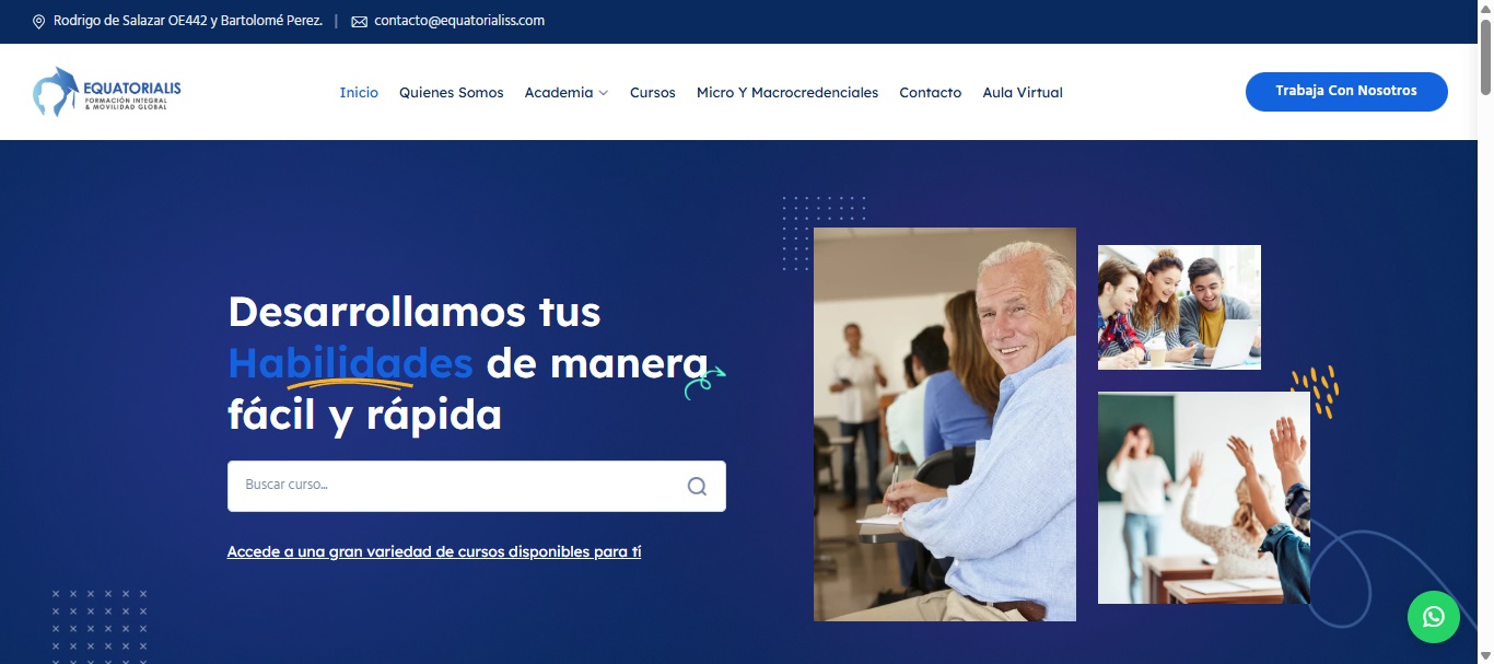 Aqademus – Sitio Web WordPress